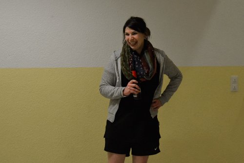 Hielt kurz inne, um sich kaputt zu lachen: Cathrin Heim Hielt kurz inne, um sich kaputt zu lachen: Cathrin Heim