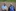 Finden das Banner trotz des kritischen Blicks sehr schön: Joschi Große und Ede Noreikat