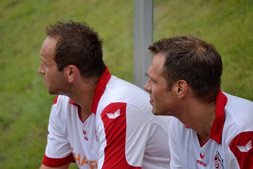 Entspannter Blick zur Halbzeit: Dirk Lottner und Oliver Westerbeek Entspannter Blick zur Halbzeit: Dirk Lottner und Oliver Westerbeek