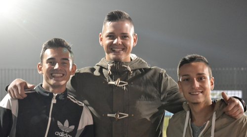 Lustiges Trüppchen: Karim Lange, Rene Selimi und Giulliano Strazzanti ... Lustiges Trüppchen: Karim Lange, Rene Selimi und Giulliano Strazzanti ...