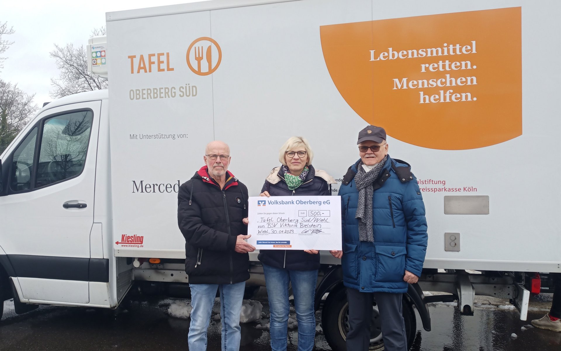 ... und Rainer Klocke schaute bei der Tafel Oberberg (Süd) vorbei