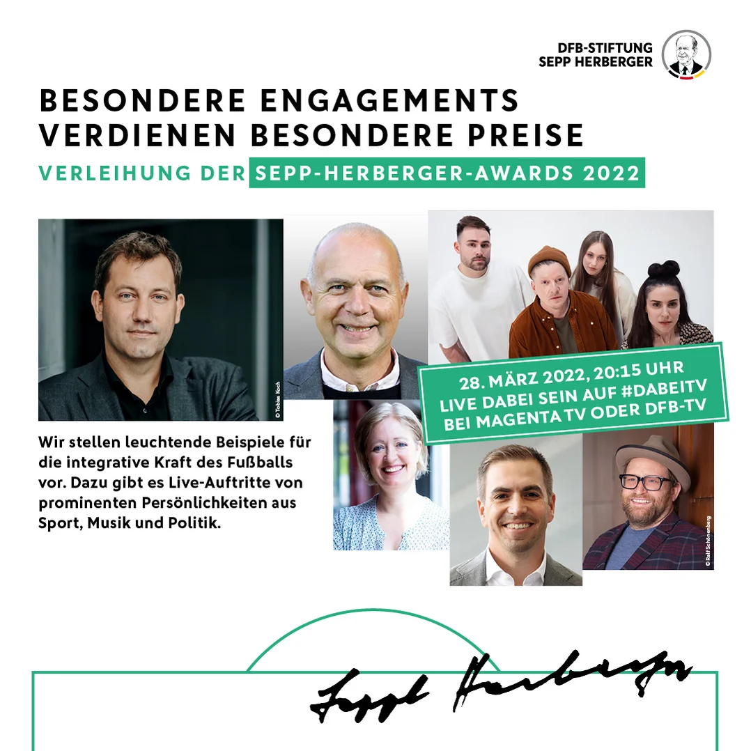 Social-Media-Grafik zur Sepp-Herberger-Preisverleihung 2022 Social-Media-Grafik zur Sepp-Herberger-Preisverleihung 2022