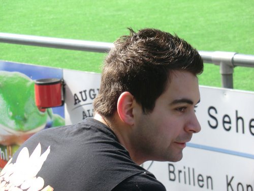 Patrick erfreut sich über das Spiel und die gezeigte Leistung