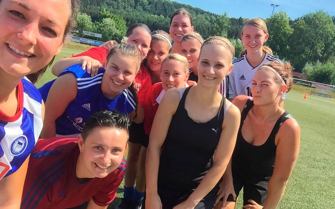 Unsere Damen gaben in den sechs Trainings- und Spieleinheiten richtig Gas