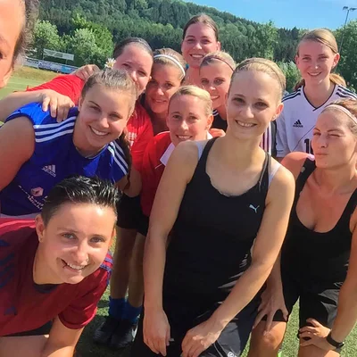 Unsere Damen gaben in den sechs Trainings- und Spieleinheiten richtig Gas