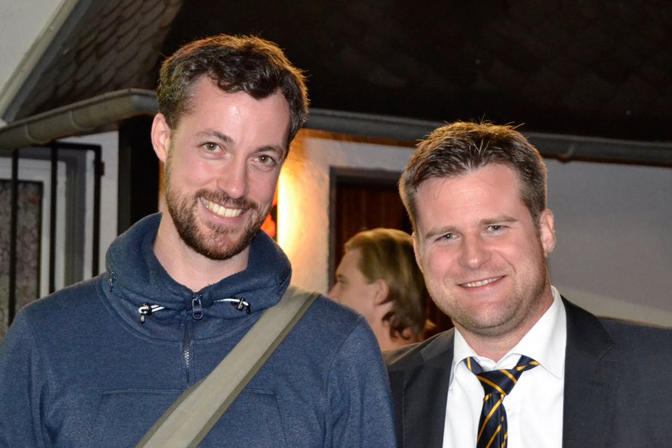 Angenehme Gesprächspartner: Tim Baldsiefen und Christof Fries Angenehme Gesprächspartner: Tim Baldsiefen und Christof Fries