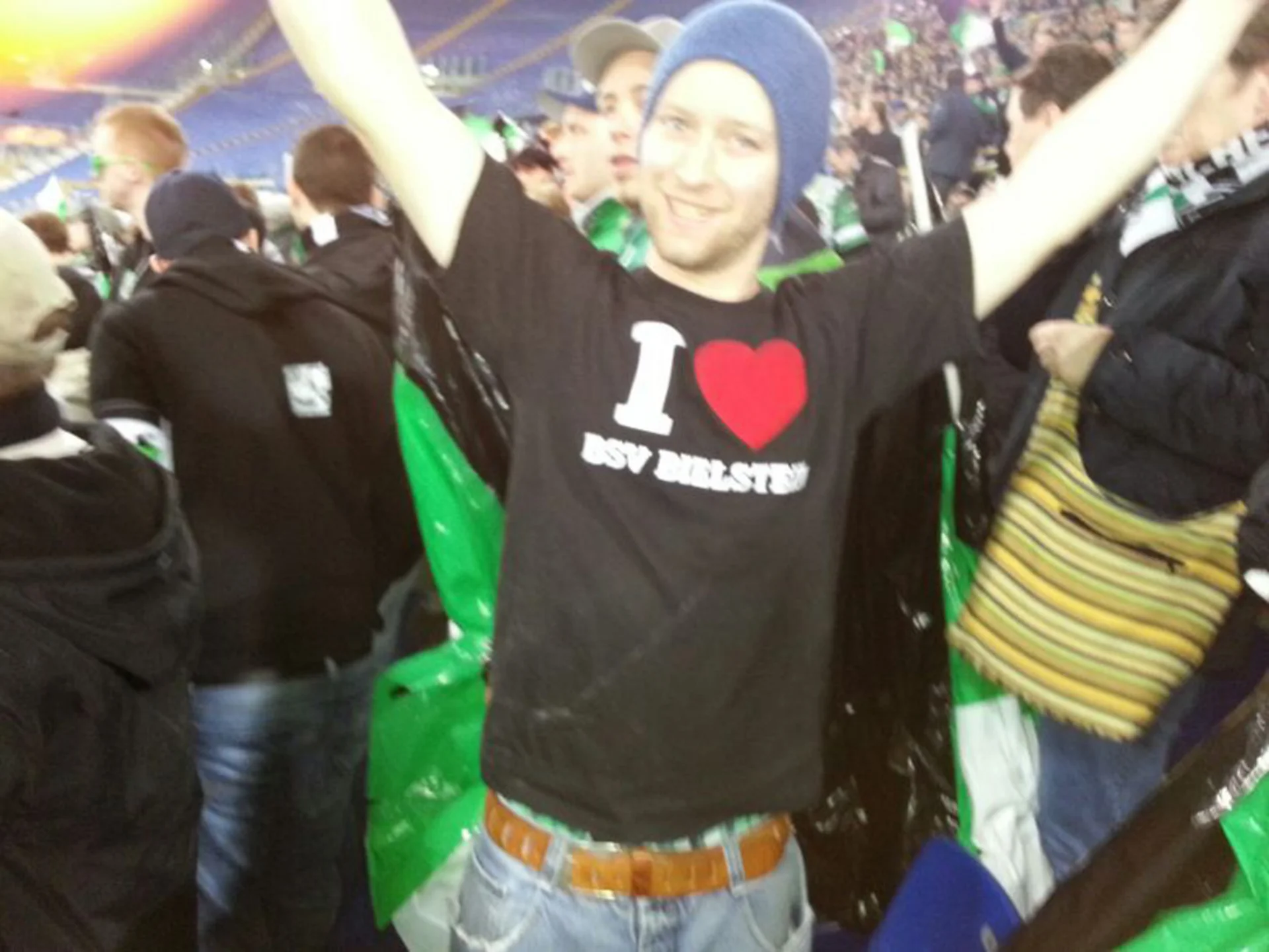 Christopher reiste seiner Mannschaft nach Rom hinterher - gemeinsam mit 9.999 anderen Verrückten