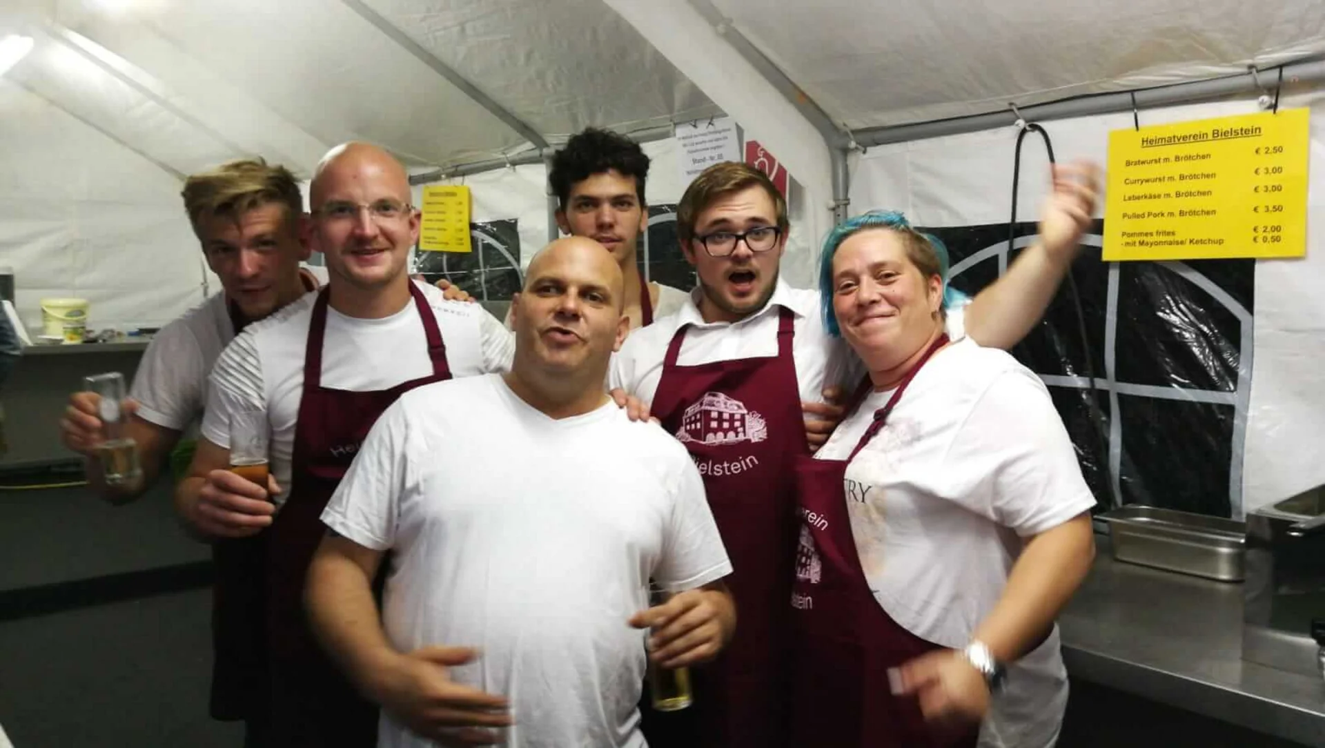 Der BSV Viktoria Bielstein half auch bei der diesjährigen Ausgabe von Wein & Tee in Bielstein