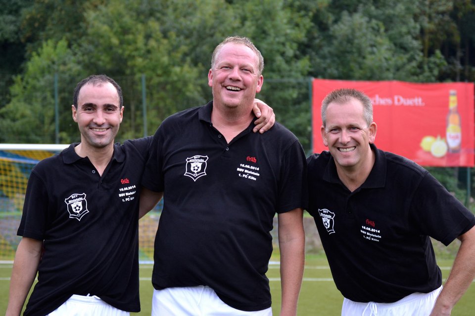 Alte Hasen: Mohamed Imharraf, Thorsten Prangenberg und Rüdiger Brinkmann haben ihren Spaß Alte Hasen: Mohamed Imharraf, Thorsten Prangenberg und Rüdiger Brinkmann haben ihren Spaß
