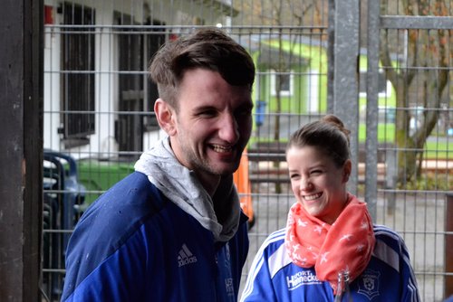 Positiv: Kevin Müller und Jacqueline Weißenfels hatten trotz des Unentschiedens gut lachen
