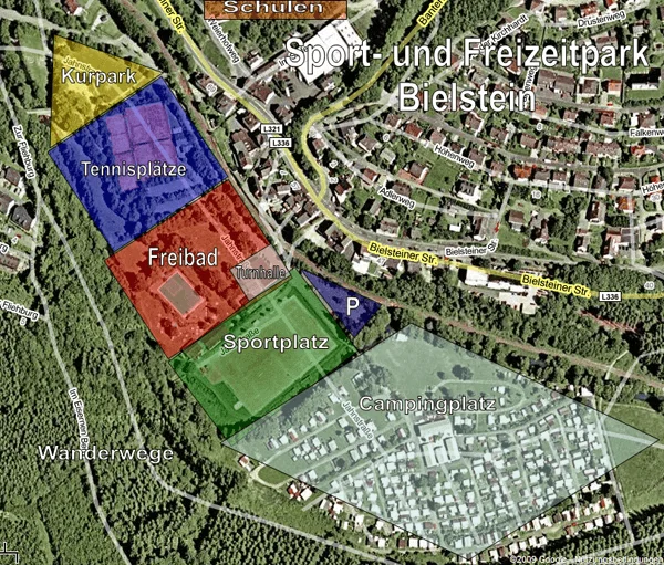 Das Herzstück Bielsteins: der neue Sport- und Freizeitpark Das Herzstück Bielsteins: der neue Sport- und Freizeitpark
