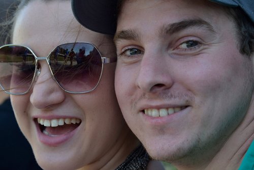 Glückliches Pärchen: Christa Zultner und Hansi Wölfel